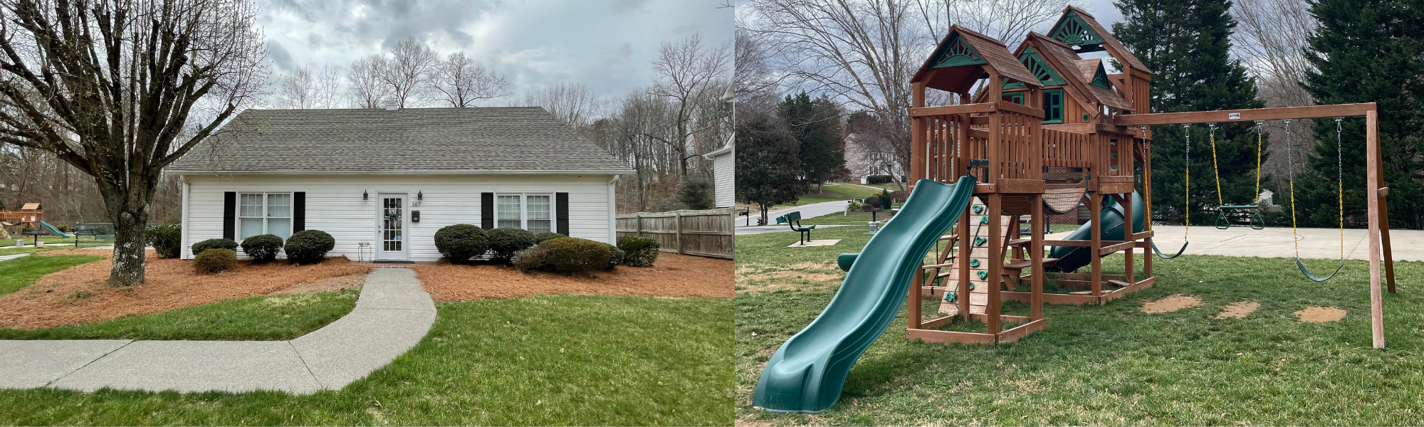 Clubhouse and playground